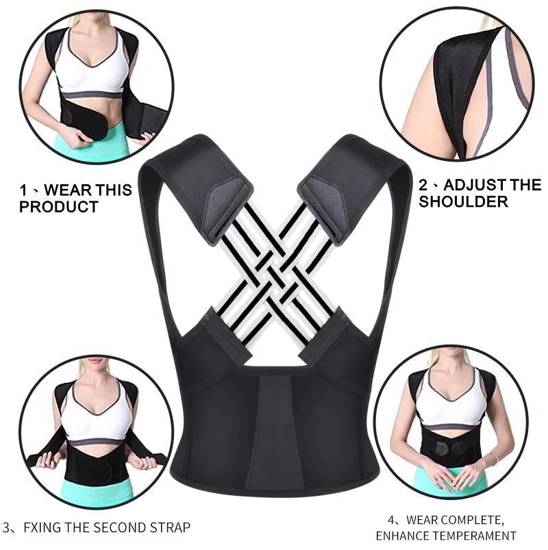 Adjustable Posture Corrector Back Brace - Adult Anti-Hunchback Support