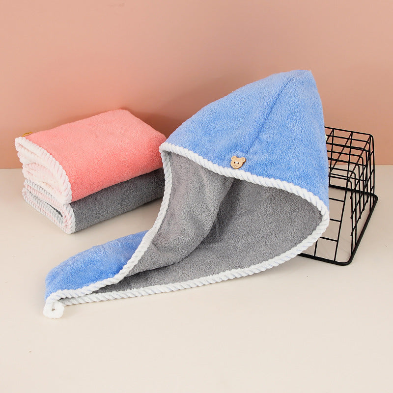 Quick-Dry Microfiber Towel - Reusable Absorbent Hair Wrap