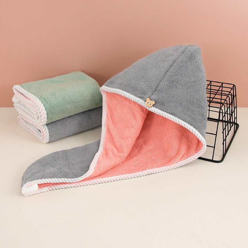 Quick-Dry Microfiber Towel - Reusable Absorbent Hair Wrap