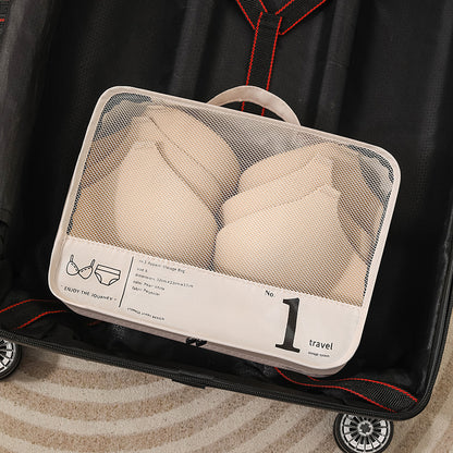 Compression Packing Cubes - 7-Piece Foldable Travel Organizer Set
