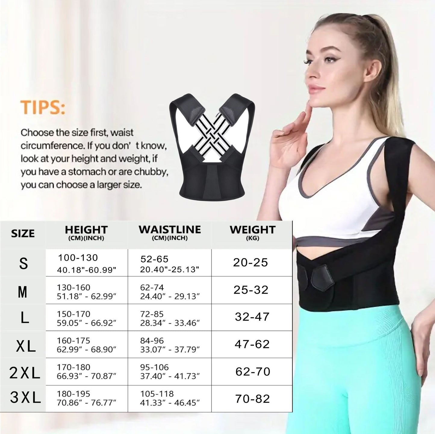 Adjustable Posture Corrector Back Brace - Adult Anti-Hunchback Support