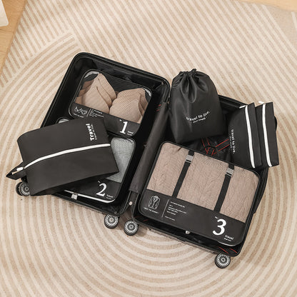 Compression Packing Cubes - 7-Piece Foldable Travel Organizer Set
