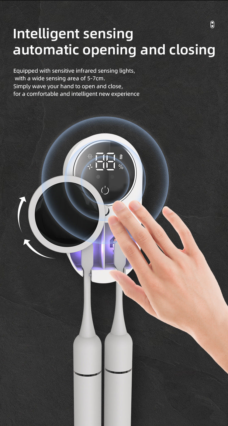 UV Toothbrush Sanitizer - Wall-Mounted Sterilizer