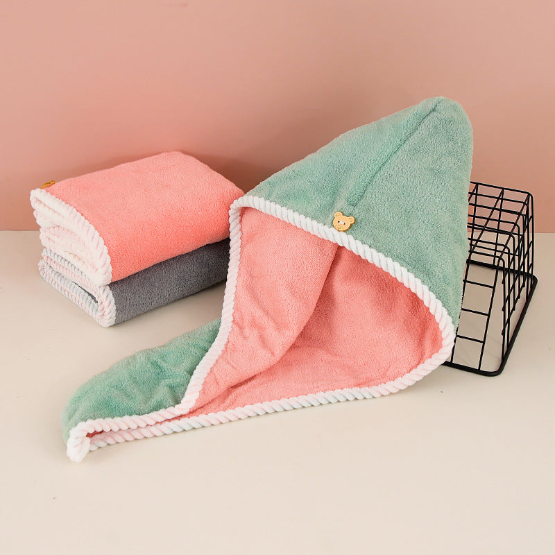 Quick-Dry Microfiber Towel - Reusable Absorbent Hair Wrap