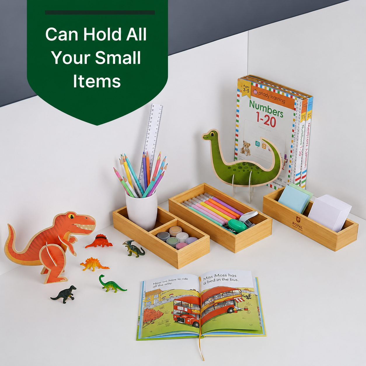 Bamboo Drawer Storage - Multi-Purpose Organizer